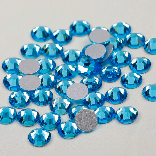 Aquamarine Flatback Rhinestones