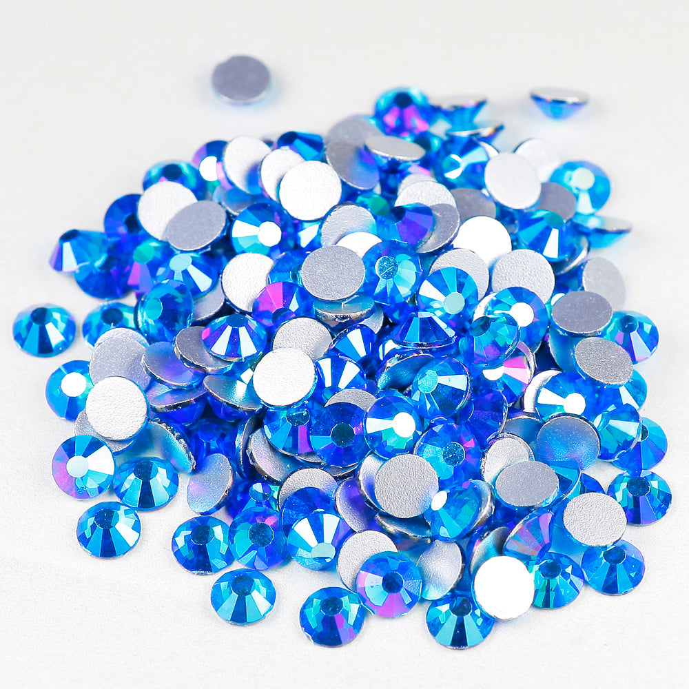 Blue Zircon AB Flatback Rhinestones