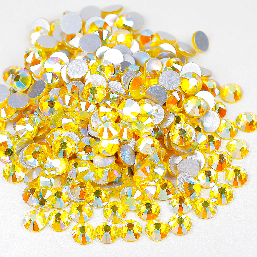 Citrine AB Flatback Rhinestones