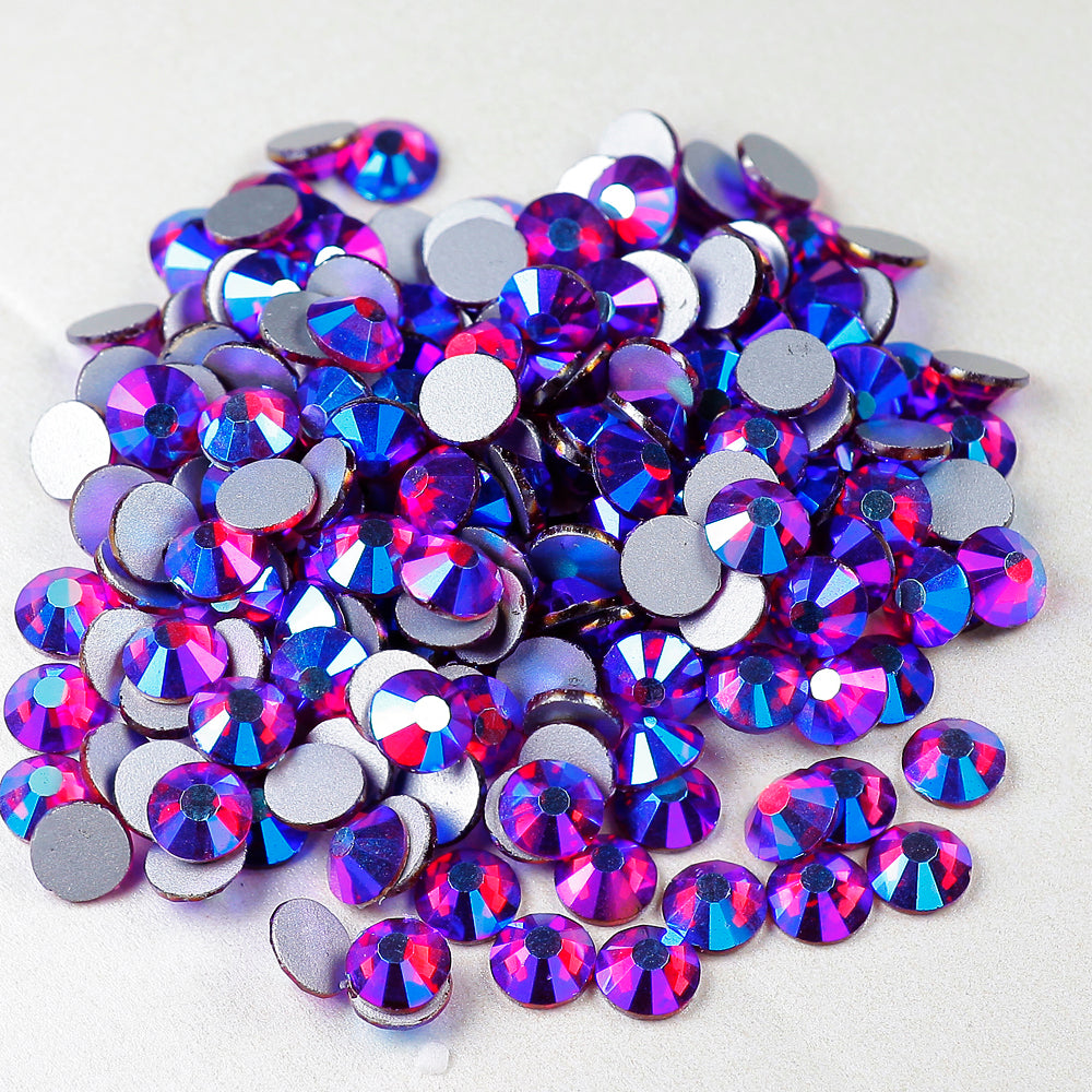 Fuschia AB Flatback Rhinestones