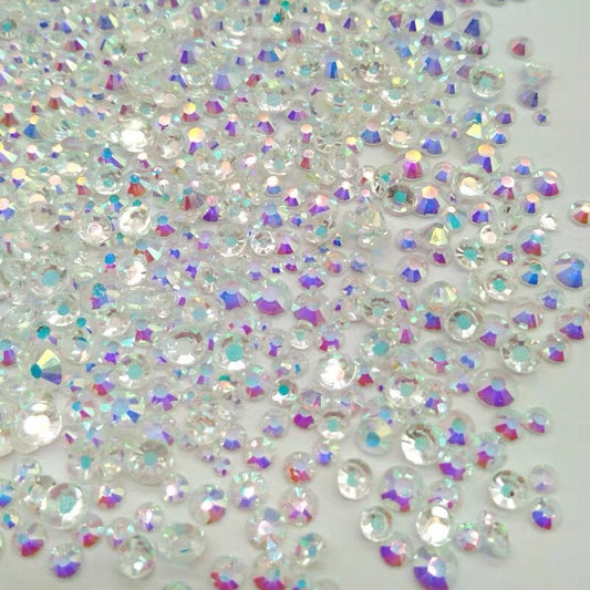 Transparent AB Flatback Rhinestones